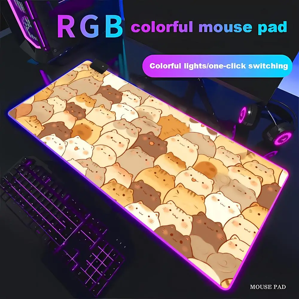 HYBXAXC Cute Chubby Cat Mouse Pad Large Extended Desk Mat, Non-Slip Rubber Base for Gaming Office RGB HD Gamer Large LED XXL PC
HYBXAXC Cute Chubby Cat Mouse Pad Large Extended Desk Mat, Non-Slip Rubber Base for Gaming Office RGB HD Gamer Large LED XXL PC