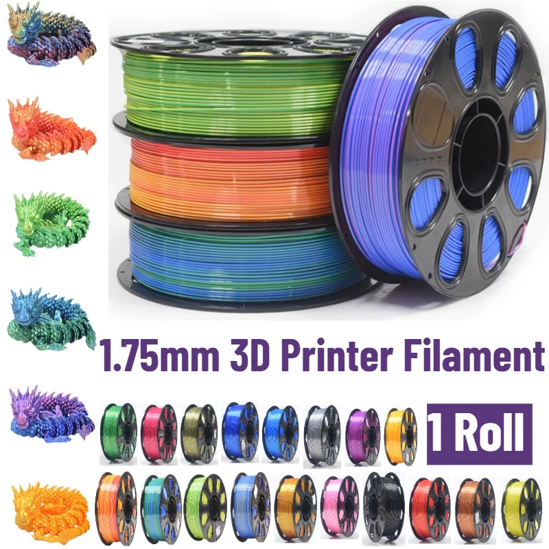 1 Roll PLA Filament 1.75mm Bundle 3D Printer Filament Dimensional Accuracy +/- 0.02mm 1KG Spool White/Grey/Red/Blue/Green/Orange
1 Roll PLA Filament 1.75mm Bundle 3D Printer Filament Dimensional Accuracy +/- 0.02mm 1KG Spool White/Grey/Red/Blue/Green/Orange