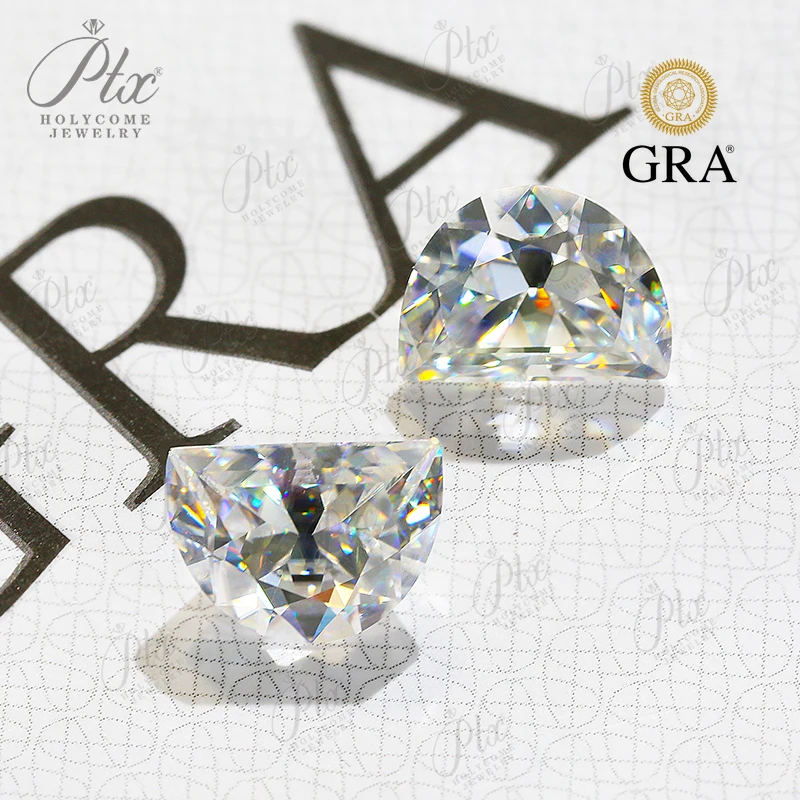 Half Moon Small Size Brilliant Cut D Color Super White VVS1 Loose Moissanite Stone Diamond Test Positive For DIY Beads Charms
Half Moon Small Size Brilliant Cut D Color Super White VVS1 Loose Moissanite Stone Diamond Test Positive For DIY Beads Charms