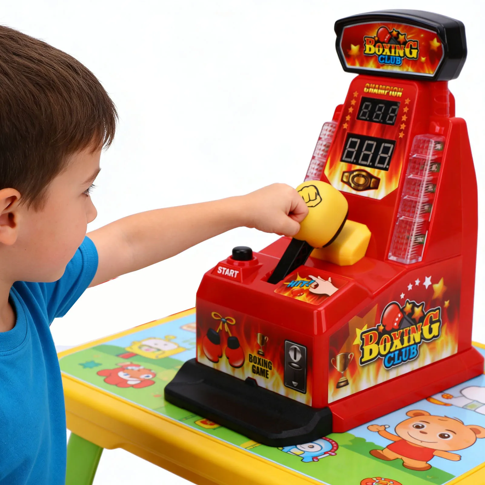 Интерактивный настольный тренажер для пальцев Finger Boxing Machine с LED-подсветкой, звуковыми эффектами и отображением счета
Интерактивный настольный тренажер для пальцев Finger Boxing Machine с LED-подсветкой, звуковыми эффектами и отображением счета