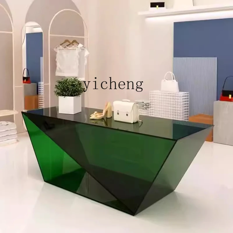ZK clothing store high-end acrylic table Nakajima water table product display creative bag display rack
ZK clothing store high-end acrylic table Nakajima water table product display creative bag display rack