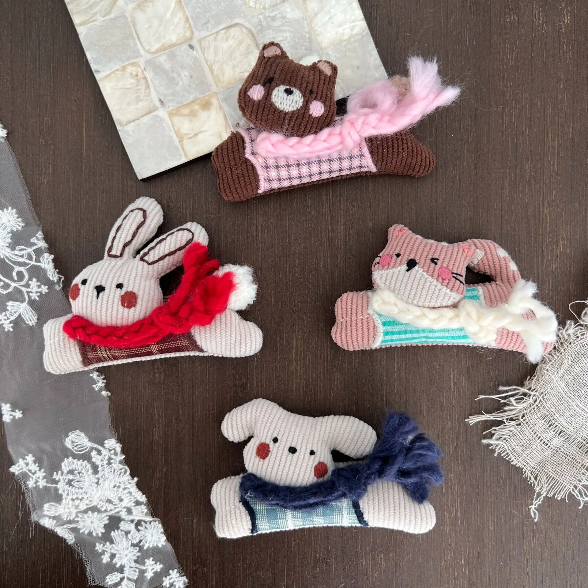 Cotton Linen Fabric Brooch Cotton Filled Cute Animal Design for Kids Shoes Socks Clothing Hair Clip Premium Material
Cotton Linen Fabric Brooch Cotton Filled Cute Animal Design for Kids Shoes Socks Clothing Hair Clip Premium Material