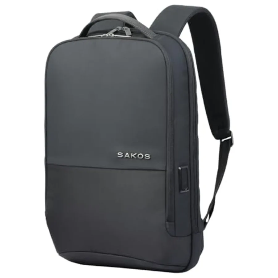 SAKOS SIMPLUS Laptop Backpack for Men Women, 15.6 Inch Business Computer Bag with USB Charging Port, Water Resistant Travel Bac
SAKOS SIMPLUS Laptop Backpack for Men Women, 15.6 Inch Business Computer Bag with USB Charging Port, Water Resistant Travel Bac