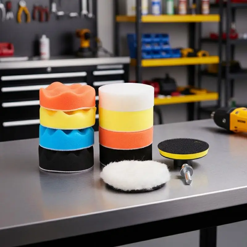 Durable Car Buffing Polishing Pad Kit 6/8/11/12Pcs with Sponge Pads Drill Adapter for Auto Beauty Maintenance
Durable Car Buffing Polishing Pad Kit 6/8/11/12Pcs with Sponge Pads Drill Adapter for Auto Beauty Maintenance