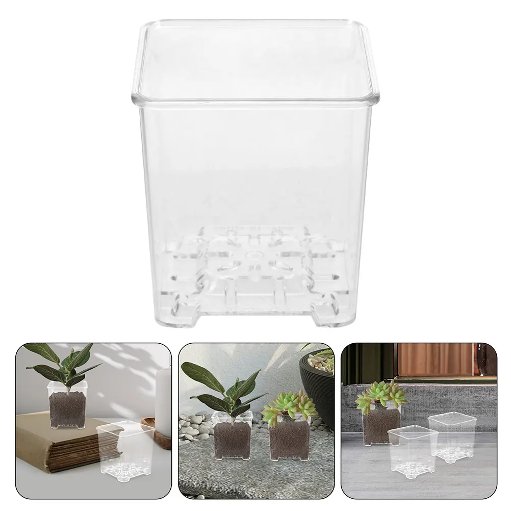 4pcs Flower Planters Pot Acrylic Plant Nursery Pots for Plants Clear Flower Planters with Drainage Holes
4pcs Flower Planters Pot Acrylic Plant Nursery Pots for Plants Clear Flower Planters with Drainage Holes