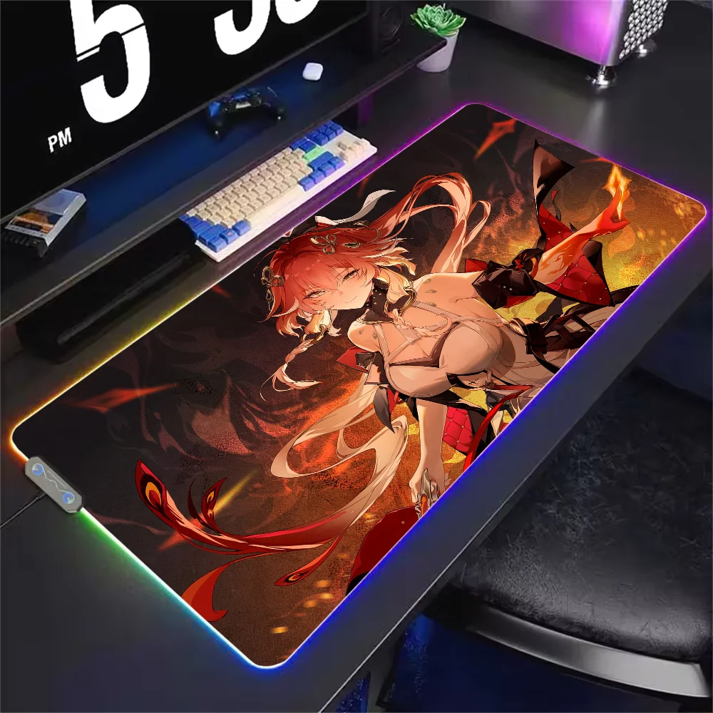 Game Wuthering Waves CHANGLI S Mouse Pad RGB LED Light Non-Slip Rubber Base Waterproof Office PC Home Best Price Desk-Mat USB La
Game Wuthering Waves CHANGLI S Mouse Pad RGB LED Light Non-Slip Rubber Base Waterproof Office PC Home Best Price Desk-Mat USB La