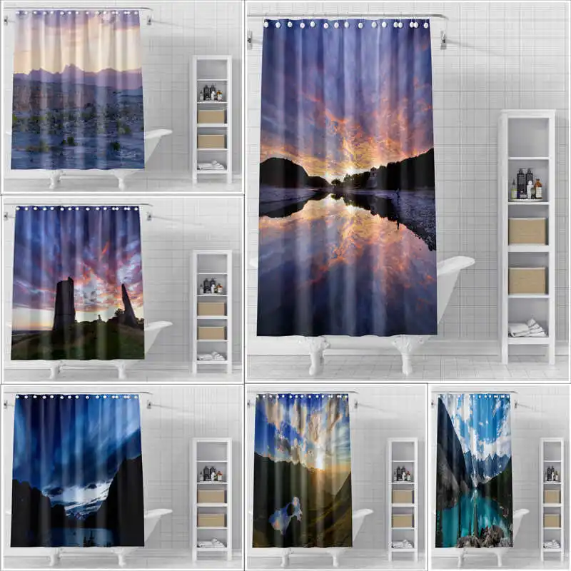 Beautiful Sky Shower Curtain Waterproof Cloth Anti Mold Non Perforated Shower Room Special Door Curtain
Beautiful Sky Shower Curtain Waterproof Cloth Anti Mold Non Perforated Shower Room Special Door Curtain