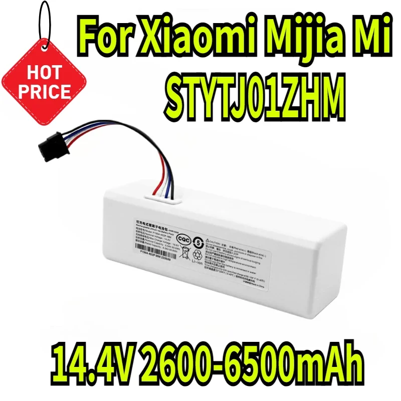 14.4V 2600-6500mAh Robot Battery 1C for Xiaomi Mijia Mi STYTJ01ZHM Vacuum Cleaner Sweeping Mopping Robot Replacement Battery
14.4V 2600-6500mAh Robot Battery 1C for Xiaomi Mijia Mi STYTJ01ZHM Vacuum Cleaner Sweeping Mopping Robot Replacement Battery