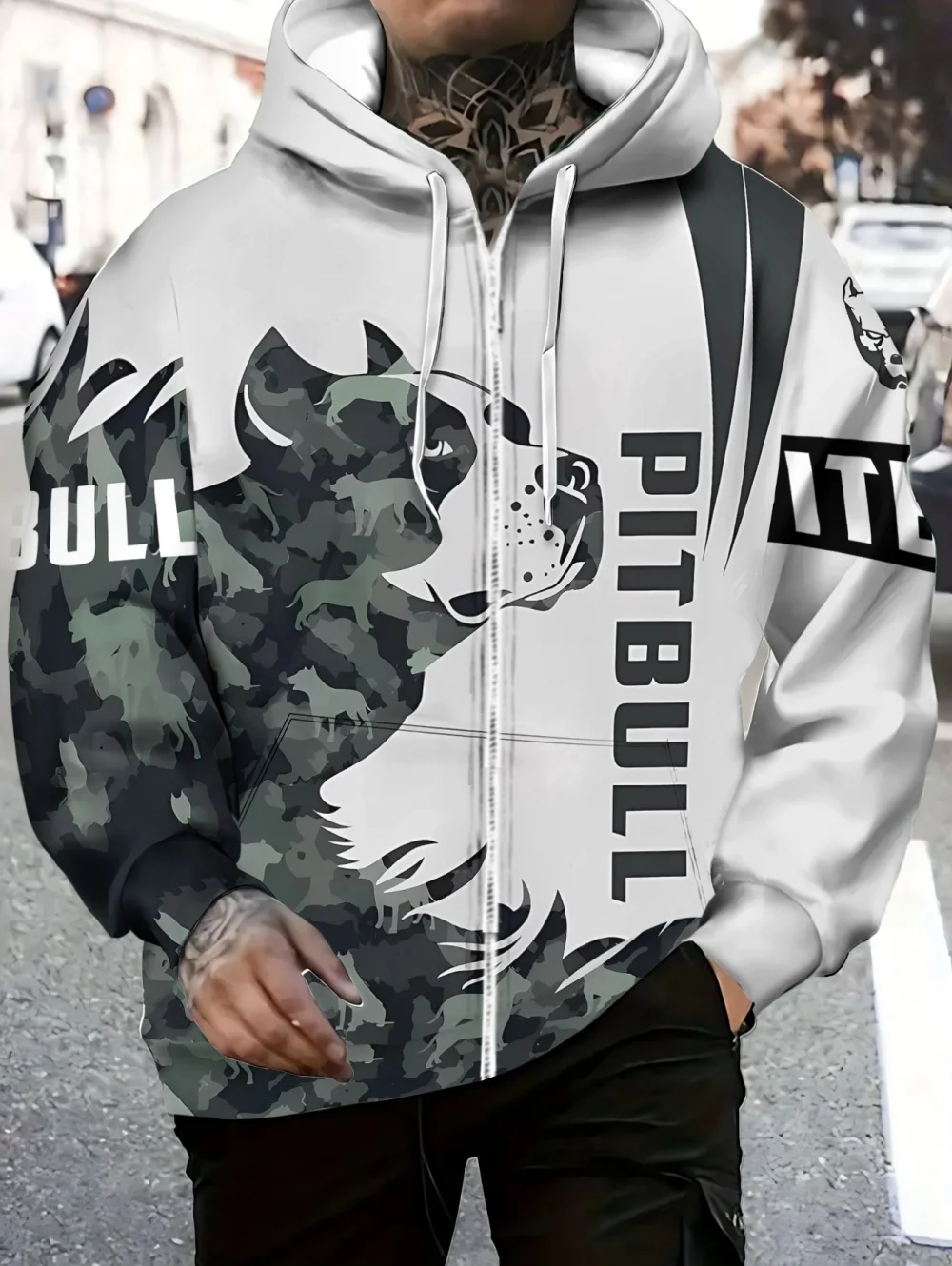 Mens Dog Design Hoodie Camouflage White Long Sleeve Zip up Sweatshirt Outdoor Sports Casual Street Multicolor Sweatshirt Tops
Mens Dog Design Hoodie Camouflage White Long Sleeve Zip up Sweatshirt Outdoor Sports Casual Street Multicolor Sweatshirt Tops