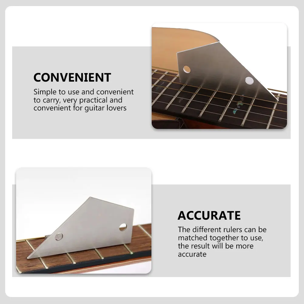 Professional Guitar String Height Measuring Device Stainless Steel Neck Ruler for Accurate Fret Rocker and String Distance
Professional Guitar String Height Measuring Device Stainless Steel Neck Ruler for Accurate Fret Rocker and String Distance