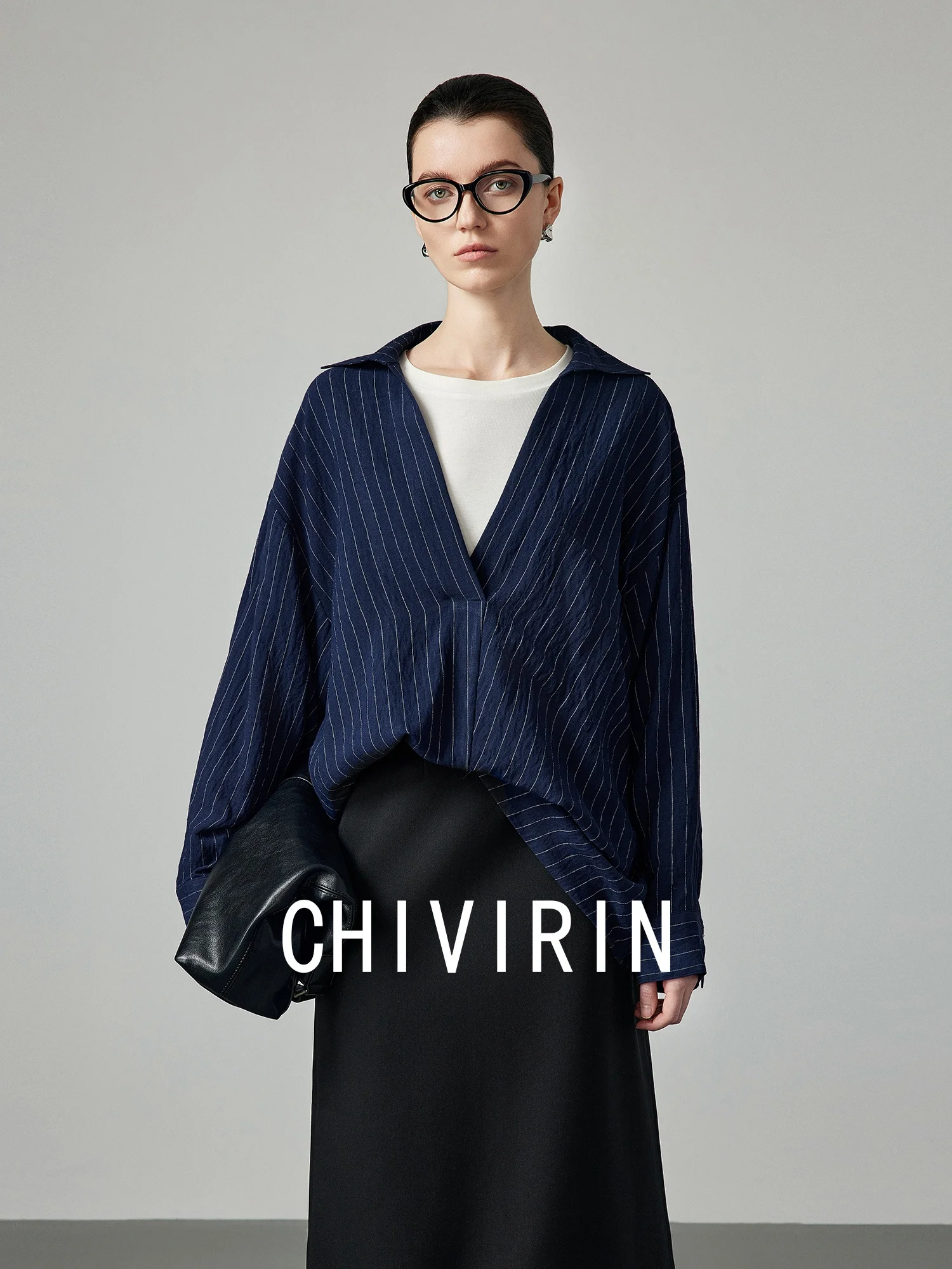 Chivirin Original Classic Henry: Новая женская рубашка с открытым воротником, свободного кроя, в полоску, повседневная, весна-лето, хлопок/полиэстер
Chivirin Original Classic Henry: Новая женская рубашка с открытым воротником, свободного кроя, в полоску, повседневная, весна-лето, хлопок/полиэстер