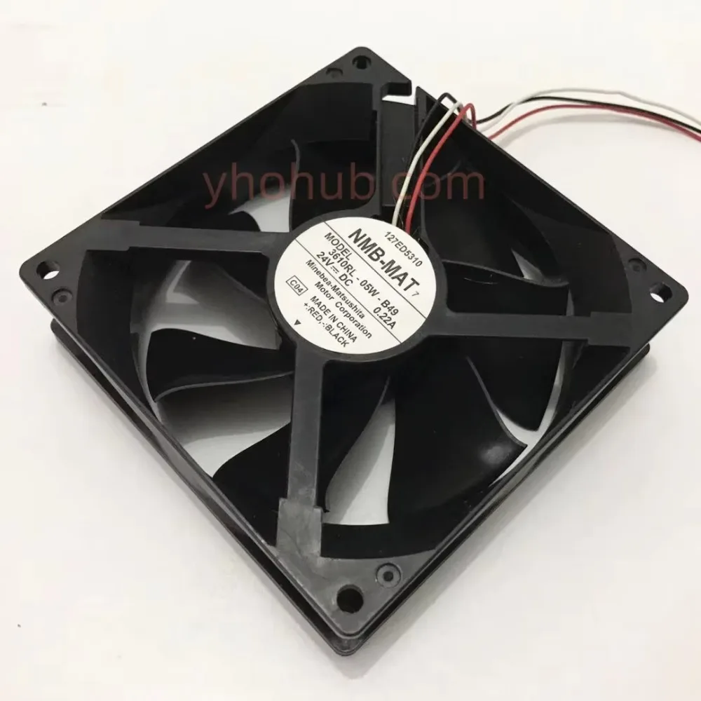 Вентилятор охлаждения NMB-MAT 3610RL-05W-B49 C04 DC 24V 0.22A, 3-проводной, 80x80x25 мм
Вентилятор охлаждения NMB-MAT 3610RL-05W-B49 C04 DC 24V 0.22A, 3-проводной, 80x80x25 мм