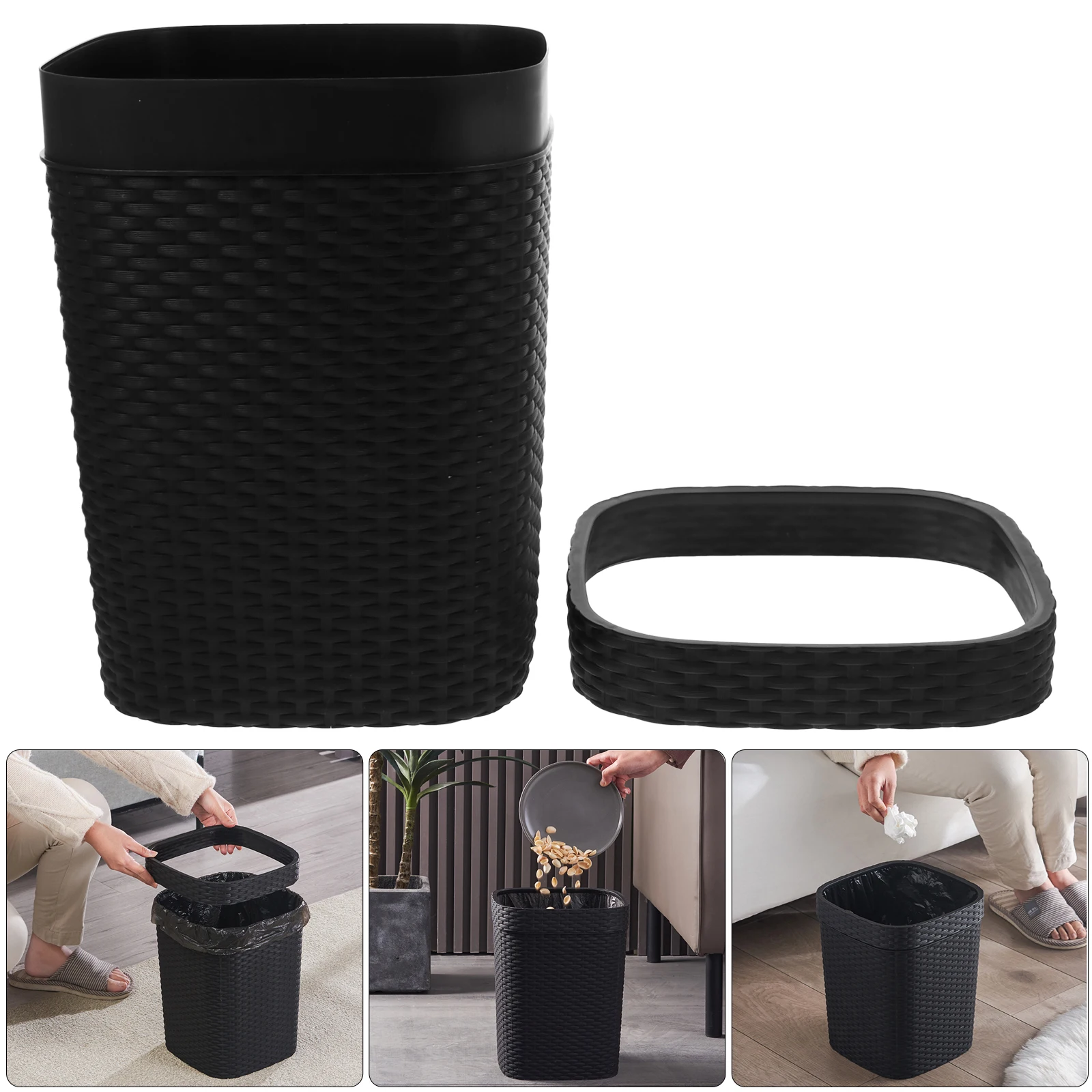 Large Mouth Thickened Plastic Trash Can Simple Style Non-Slip Odorless Garbage Container For Kitchen Living Room Bedroom
Large Mouth Thickened Plastic Trash Can Simple Style Non-Slip Odorless Garbage Container For Kitchen Living Room Bedroom