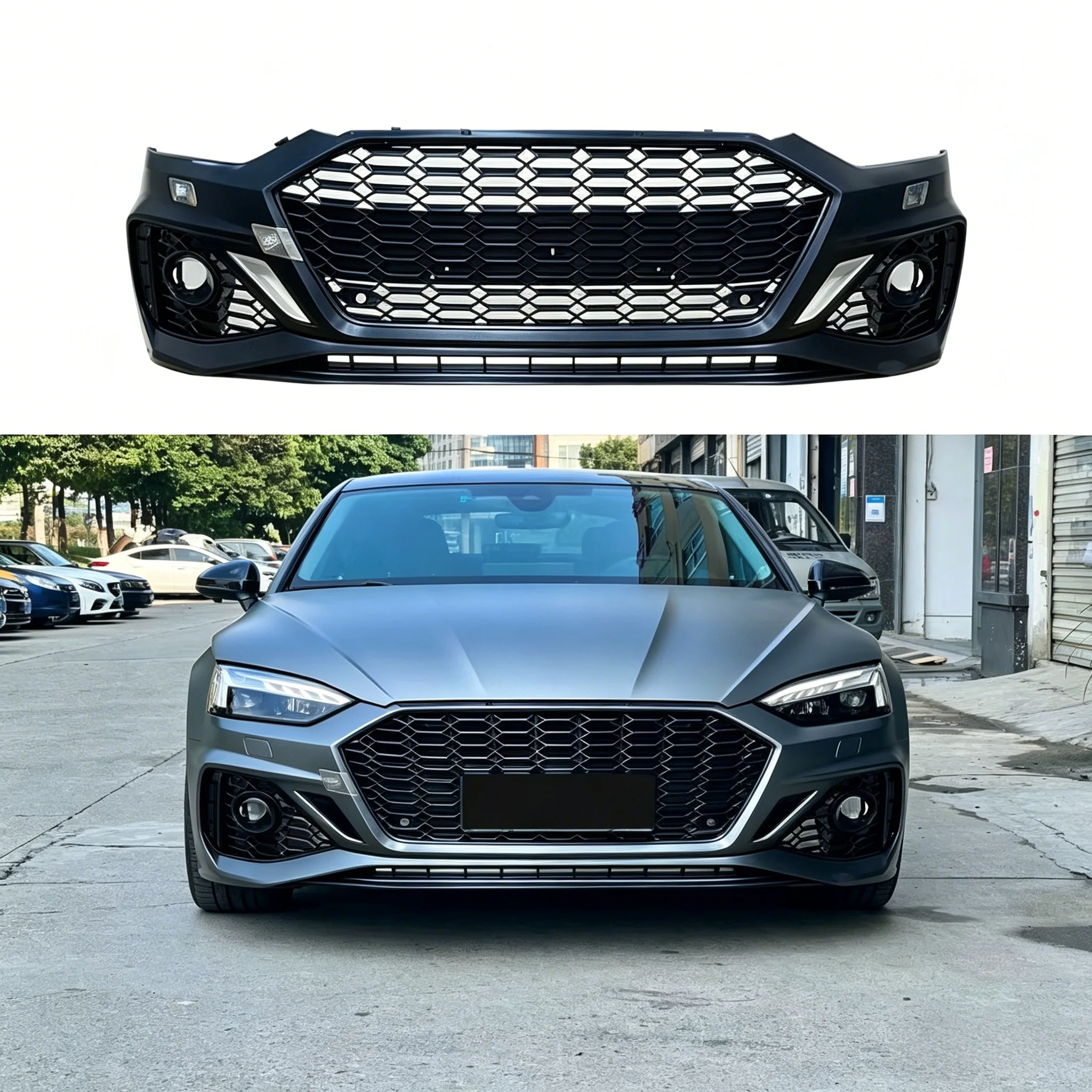 Car A5 S5 B9.5 Facelift RS5 Style Front Bumper Conversion Kits for Audi A5 S5 B9.5 2020 2021 2022 2023 2024 Body Kits Supply
Car A5 S5 B9.5 Facelift RS5 Style Front Bumper Conversion Kits for Audi A5 S5 B9.5 2020 2021 2022 2023 2024 Body Kits Supply