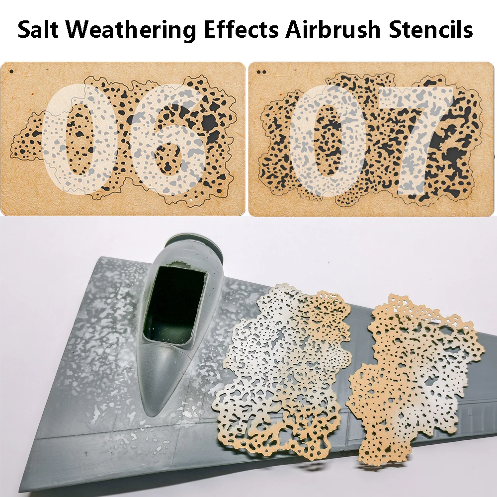For LIANG-0006/0007 Salt Weathering Airbrush Stencil Template Paper Model Spraying Pattern Plate for Model Hobby DIY Tools Parts 
For LIANG-0006/0007 Salt Weathering Airbrush Stencil Template Paper Model Spraying Pattern Plate for Model Hobby DIY Tools Parts