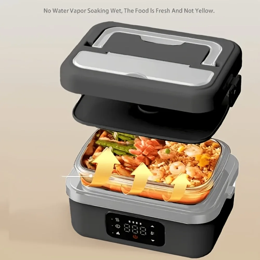 Portable Lunch Box with Digital Display, 8000mAh Rechargeable Stainless Steel Liner Thermal Insulation Heated Lunch Box, 33.81oz Lunch Bag for Men & Women, Lunch Box for Camping, Car, Work, Back to School Food Warmer
Portable Lunch Box with Digital Display, 8000mAh Rechargeable Stainless Steel Liner Thermal Insulation Heated Lunch Box, 33.81oz Lunch Bag for Men & Women, Lunch Box for Camping, Car, Work, Back to School Food Warmer