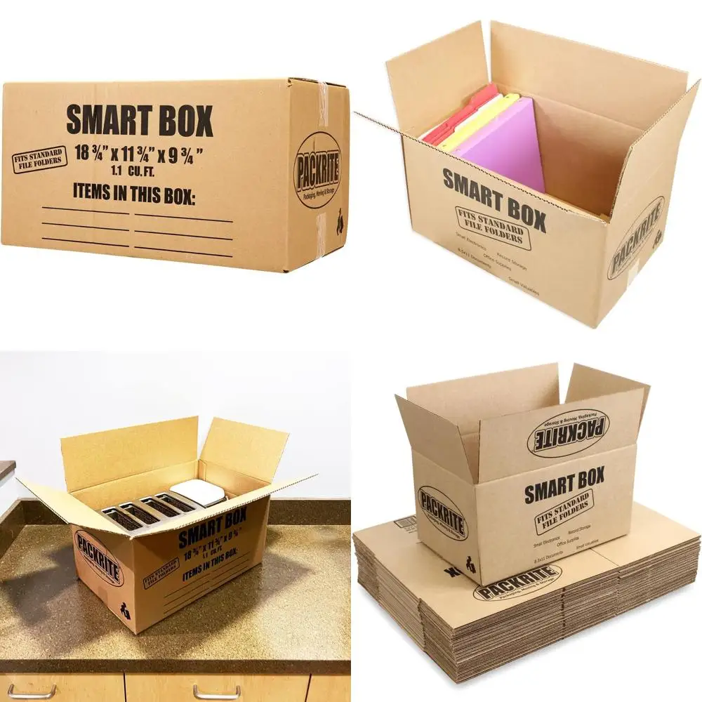 Compact Storage Boxes with Handles, Ideal for Moving or Storing Books and Documents, Set of 20
Compact Storage Boxes with Handles, Ideal for Moving or Storing Books and Documents, Set of 20