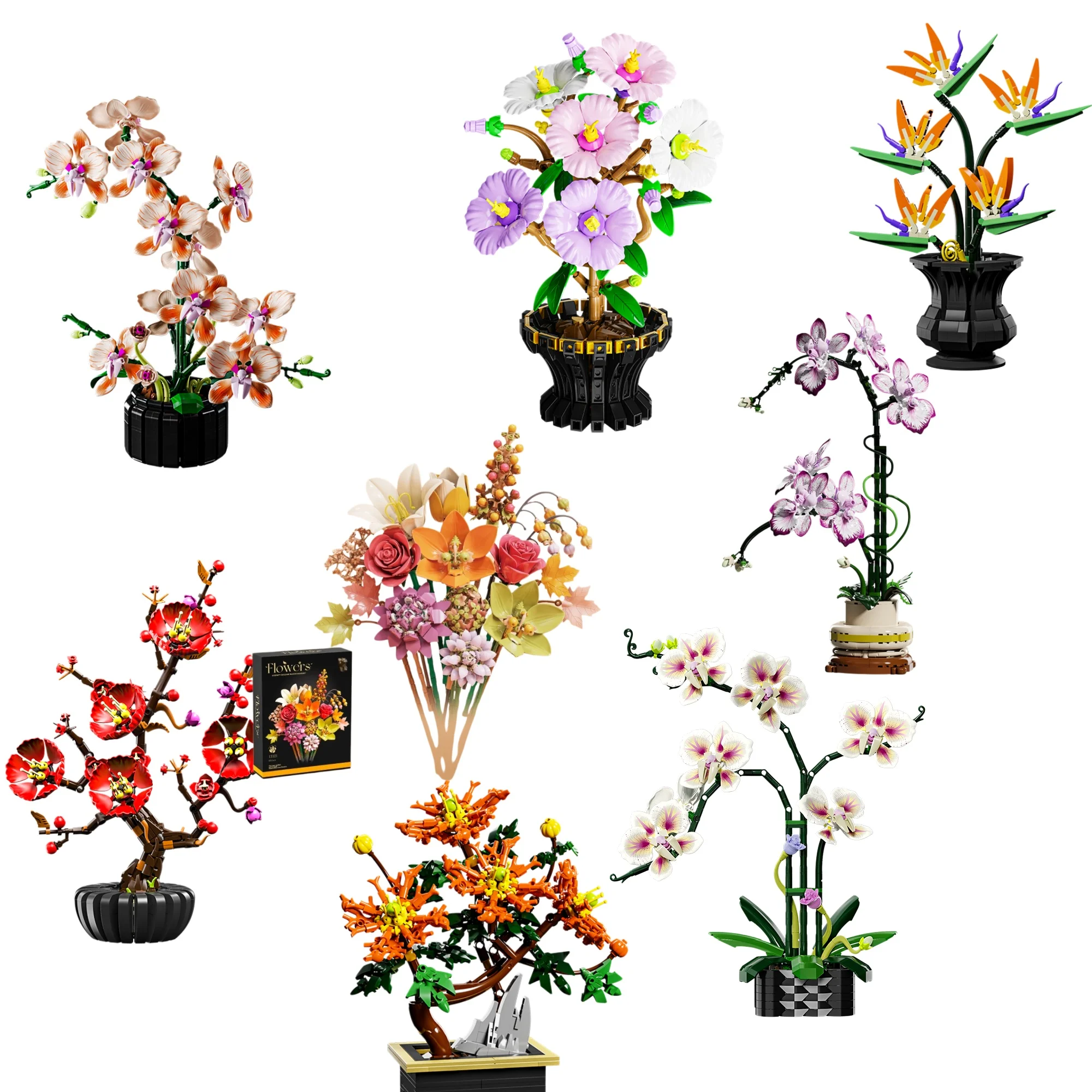 Creative Bricks Flower Cup Vase Set DIY Building Blocks Mother's Day Valentine's Day Gift Her Mom Women Home Office Decor
Creative Bricks Flower Cup Vase Set DIY Building Blocks Mother's Day Valentine's Day Gift Her Mom Women Home Office Decor