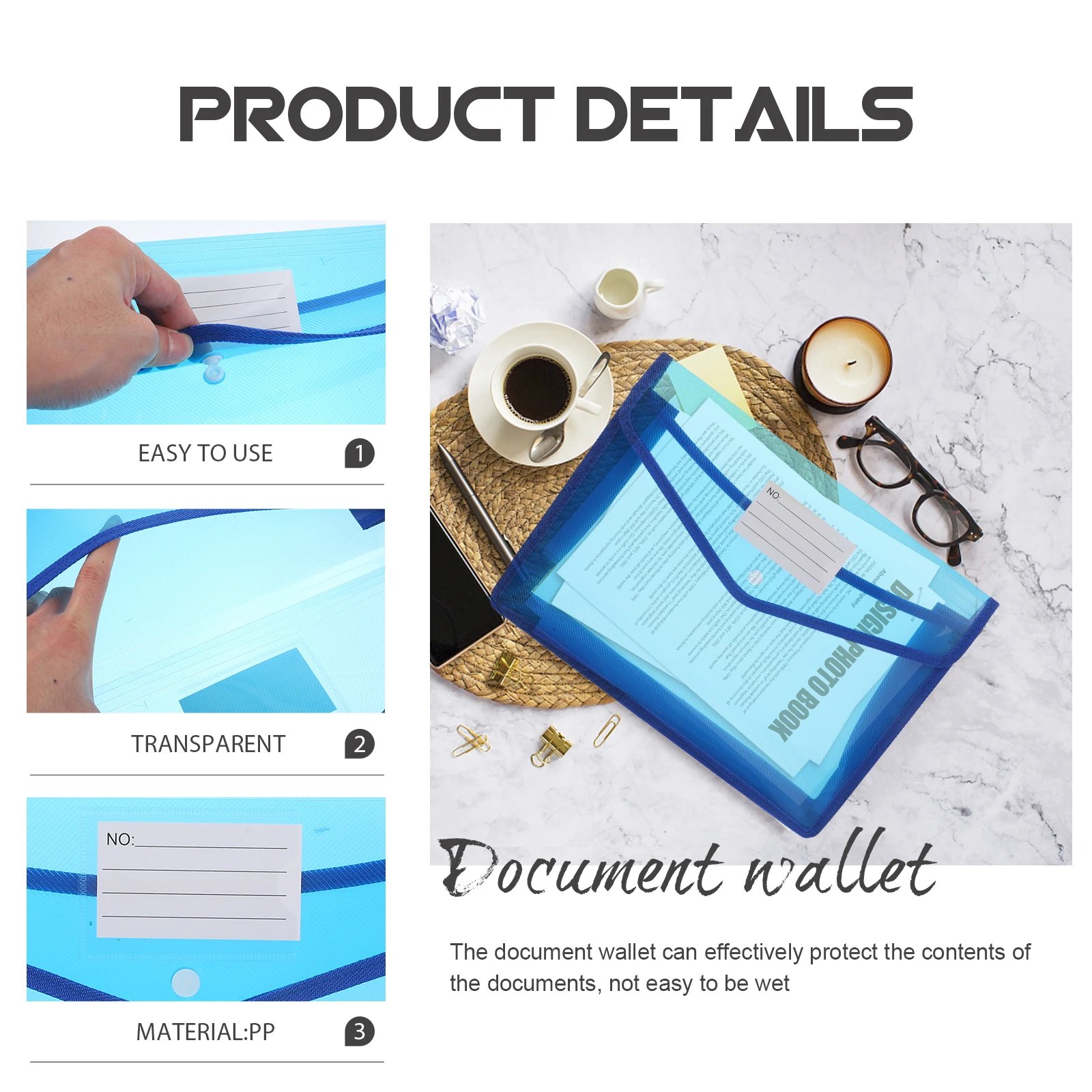 2pcs Waterproof Document File Wallet Office Business A4 File Organizer Holder Folder Bag Aluminum Alloy Material Clear
2pcs Waterproof Document File Wallet Office Business A4 File Organizer Holder Folder Bag Aluminum Alloy Material Clear