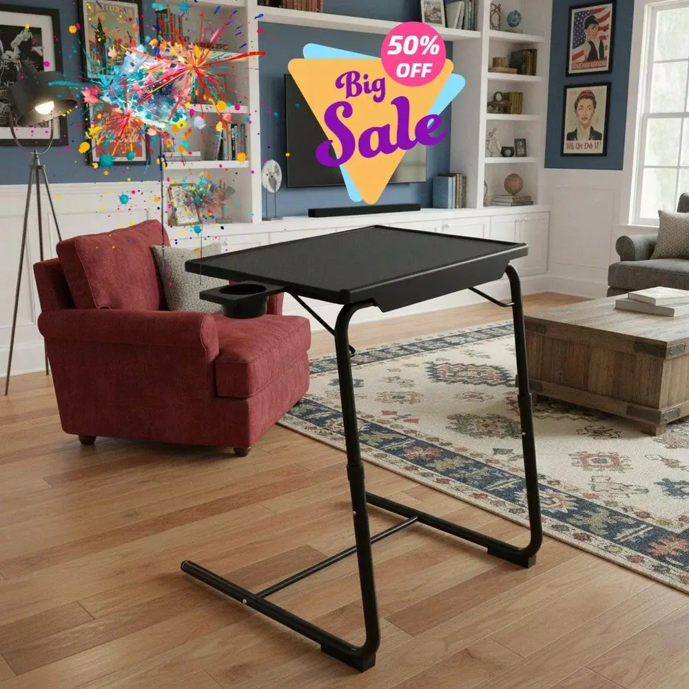 Adjustable Tray Table For Couch Bed, 6Level Height 3Angle Tilt Top, Folding Laptop Table For Gaming, Living Room, Snacks, With
Adjustable Tray Table For Couch Bed, 6Level Height 3Angle Tilt Top, Folding Laptop Table For Gaming, Living Room, Snacks, With