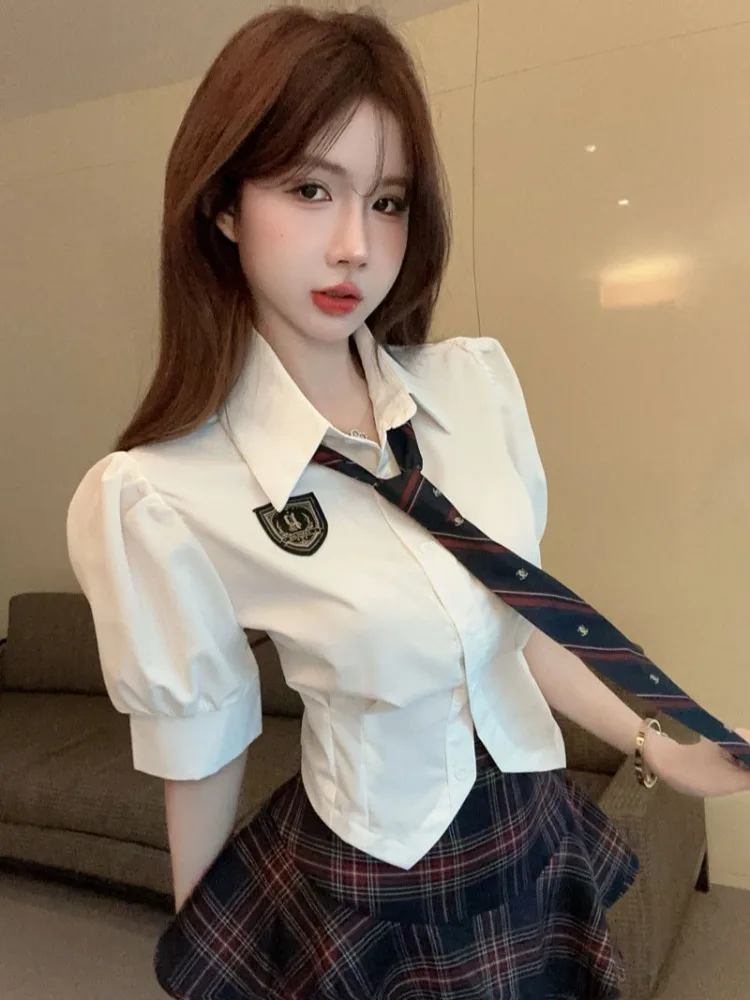 Summer College Style Women's Uniform Set Short Sweet Spicy Design Elegant High Waist Skirt Two-Piece Suit Collar ...
Summer College Style Women's Uniform Set Short Sweet Spicy Design Elegant High Waist Skirt Two-Piece Suit Collar ...