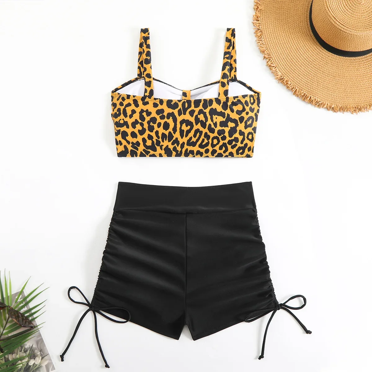 Sexy Leopard Swimwear High Waist Bikini 2025 Women Swimsuits with Shorts Beach Bathing Suit Brazilian Bikinis Set Sports Biquini
Sexy Leopard Swimwear High Waist Bikini 2025 Women Swimsuits with Shorts Beach Bathing Suit Brazilian Bikinis Set Sports Biquini