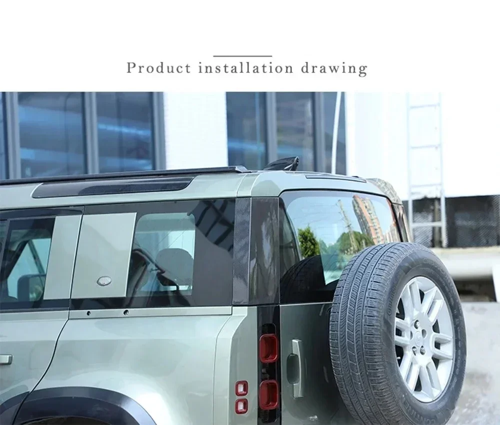 For Land Rover Real Dry Carbon Fiber Defender 2020-2024 Exterior Rear Tail Window Glass Cover Frame Trim Both Side Decoration
For Land Rover Real Dry Carbon Fiber Defender 2020-2024 Exterior Rear Tail Window Glass Cover Frame Trim Both Side Decoration