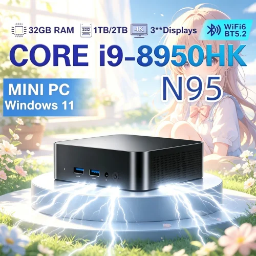 2026 Quintessential Mini PC Core I9 8950HK / N95 Windows 11 Pro 1TB/2TB SSD Diminutive Vest Pocket Computer 4K 60Hz WiFi6
2026 Quintessential Mini PC Core I9 8950HK / N95 Windows 11 Pro 1TB/2TB SSD Diminutive Vest Pocket Computer 4K 60Hz WiFi6