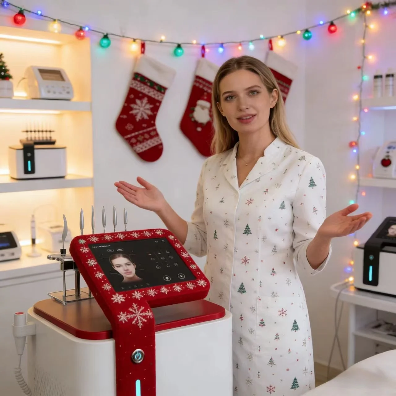 Настольный магнитный аппарат для лифтинга лица B-типа RET: подтяжка кожи и стимуляция выработки коллагена
Настольный магнитный аппарат для лифтинга лица B-типа RET: подтяжка кожи и стимуляция выработки коллагена