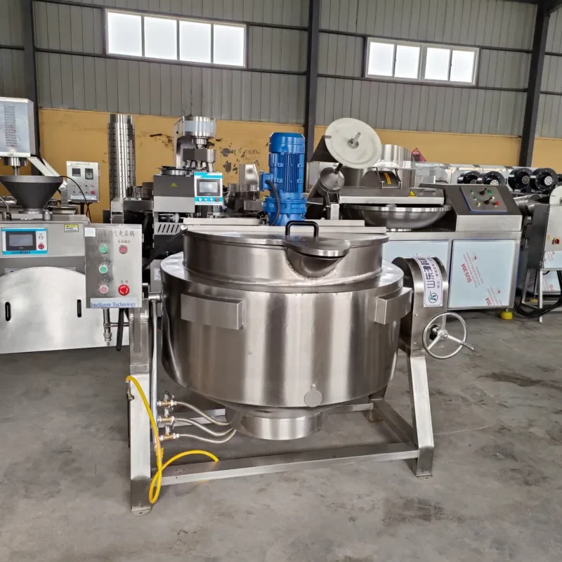 Commercial Jacketed Kettle Agitator Mixer New Sandwich Pot Steam Heating Tilting Feature Meat Fruit Jam Food Bakery
Commercial Jacketed Kettle Agitator Mixer New Sandwich Pot Steam Heating Tilting Feature Meat Fruit Jam Food Bakery