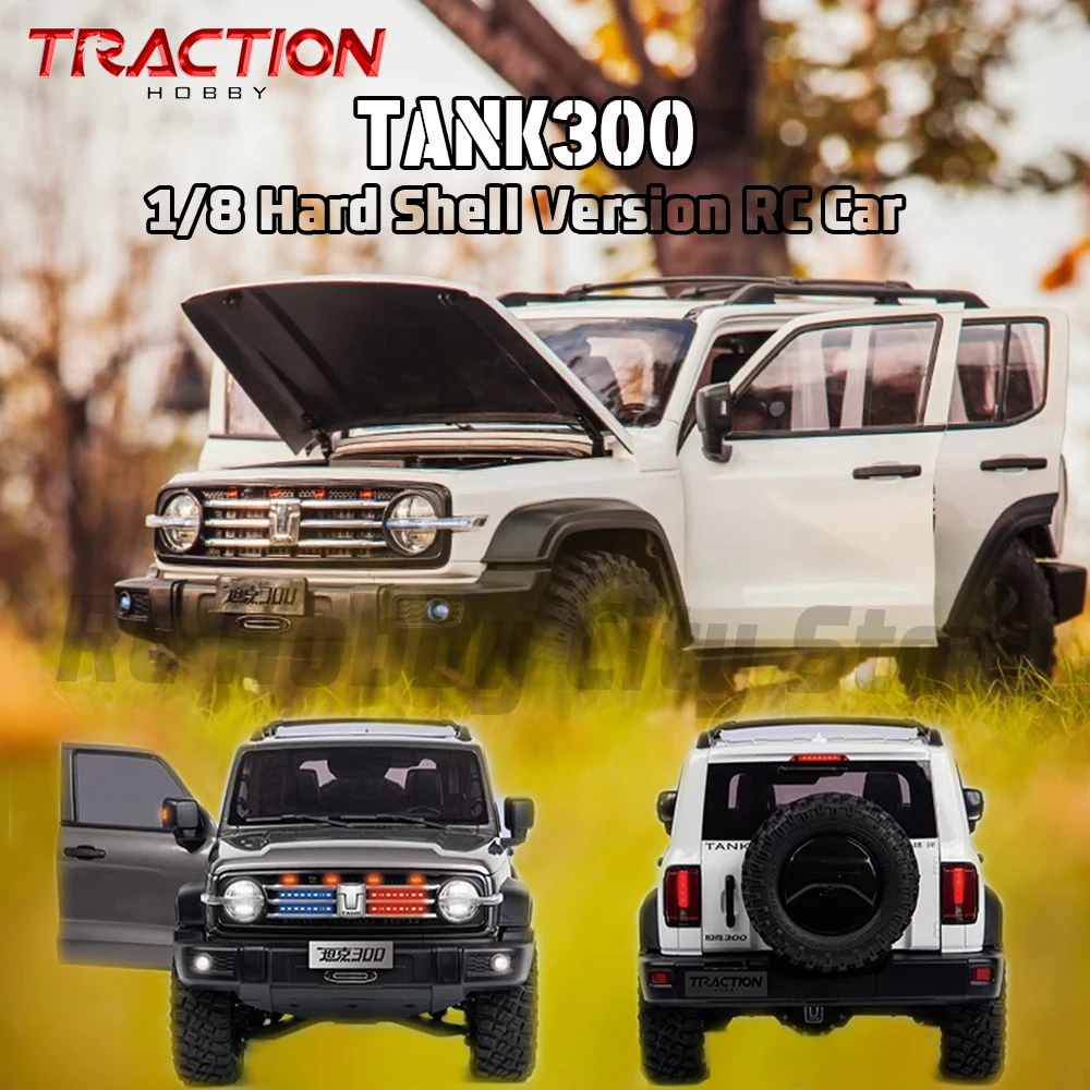 TRACTION HOBBY KM 1:8 TANK300 Моделирование Жесткий корпус Версия 2,4 ГГц RTR 1/8 RC Электрический пульт дистанционного управления Модель автомобиля Внедорожный гусеничный автомобиль 
TRACTION HOBBY KM 1:8 TANK300 Моделирование Жесткий корпус Версия 2,4 ГГц RTR 1/8 RC Электрический пульт дистанционного управления Модель автомобиля Внедорожный гусеничный автомобиль