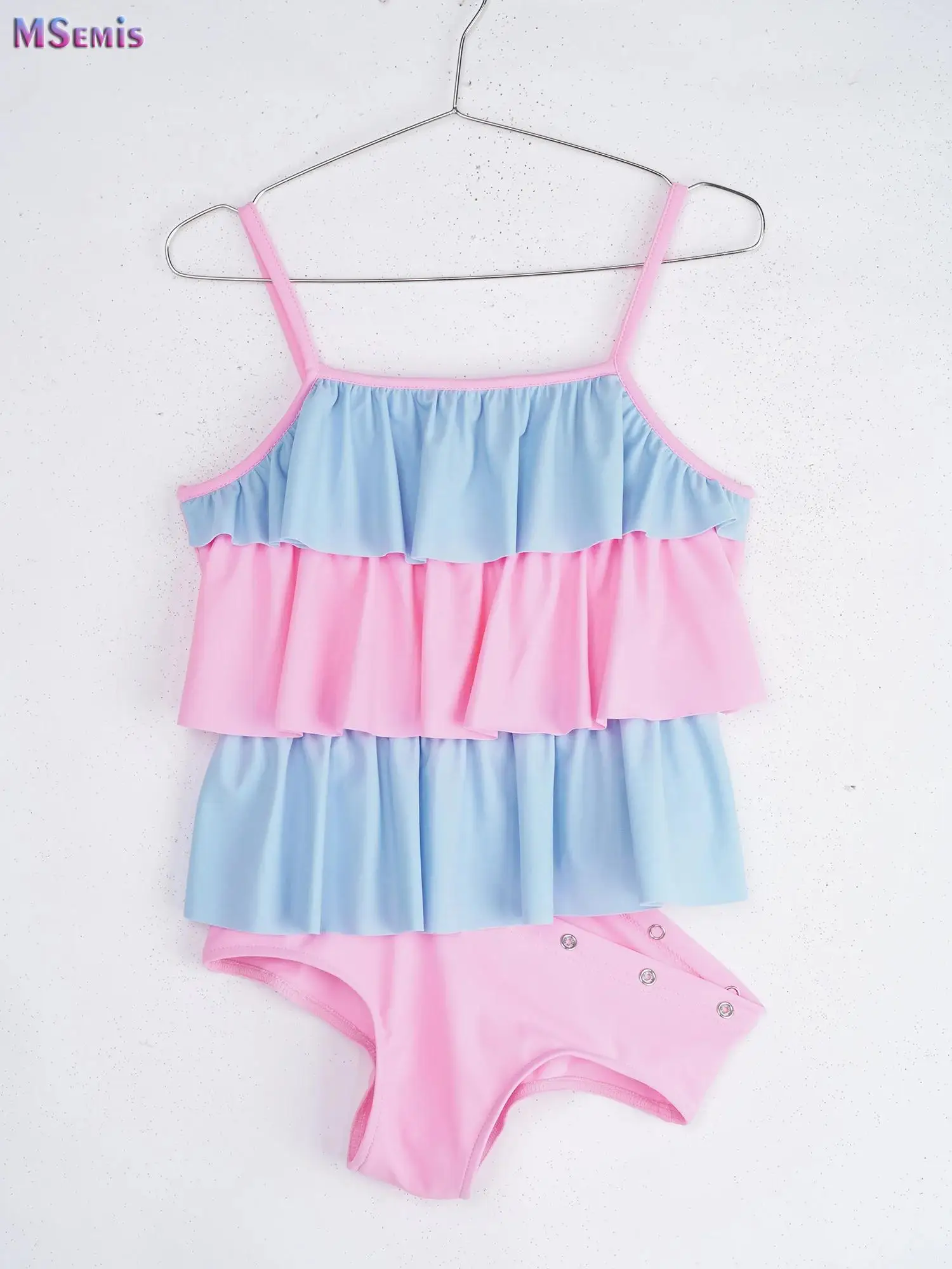 Girls Tiered Ruffled Top with Press Button Waist Briefs Kids Adaptive Swimsuit Swimwear Bathing Suit Children Beachwear
Girls Tiered Ruffled Top with Press Button Waist Briefs Kids Adaptive Swimsuit Swimwear Bathing Suit Children Beachwear