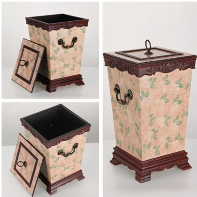 Wooden trash can, classical flower storage bucket wooden
Wooden trash can, classical flower storage bucket wooden