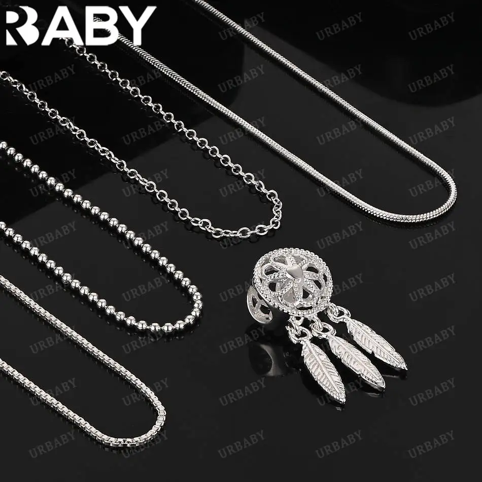 URBABY 40-75cm 925 Sterling Silver Dream Catcher Pendant Necklace For Women Men Charm Trend Birthday Gifts Fashion Party
URBABY 40-75cm 925 Sterling Silver Dream Catcher Pendant Necklace For Women Men Charm Trend Birthday Gifts Fashion Party