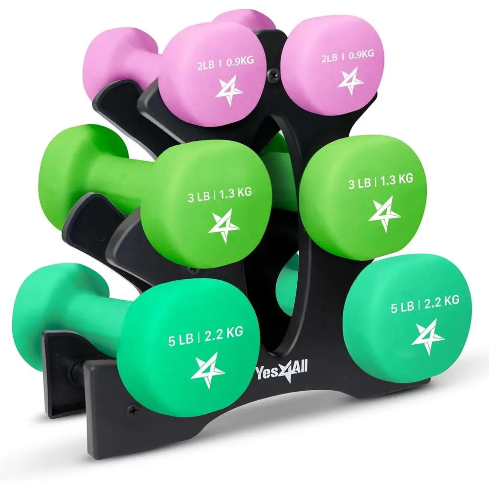 Hexagonal Anti-Roll, Anti-Slip Dumbbells with 15 Color Choices and Multiple Weight Options
Hexagonal Anti-Roll, Anti-Slip Dumbbells with 15 Color Choices and Multiple Weight Options
