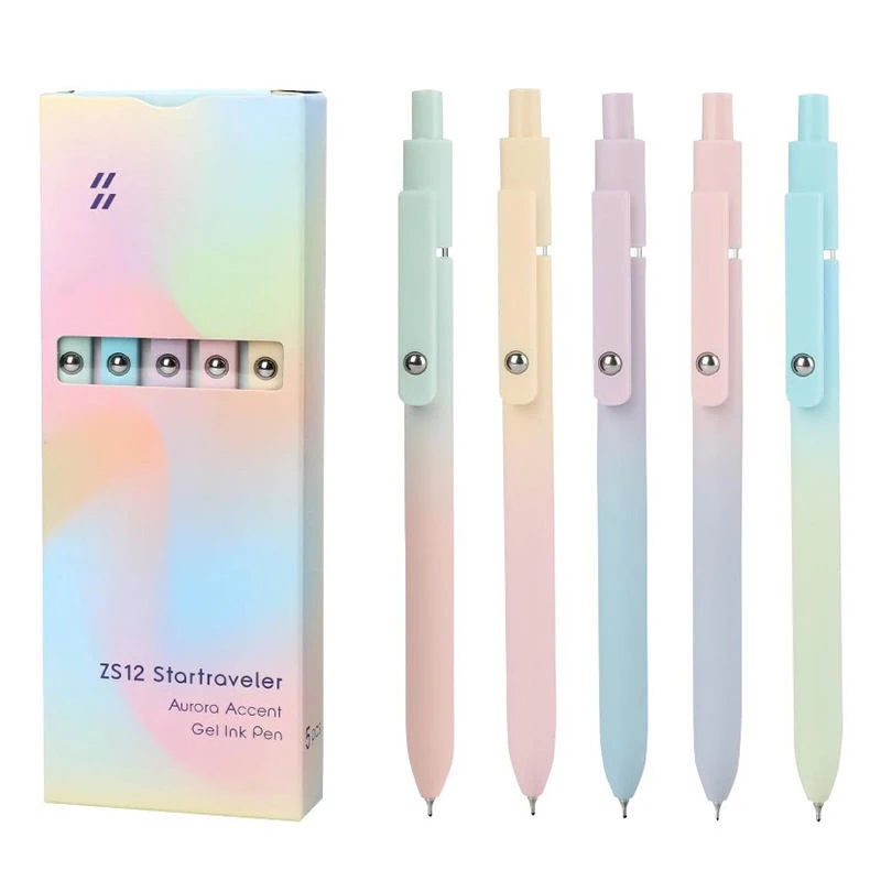 5Pcs Cute Gel Pens Quick Dry Ink Pen,Retractable Black Ink Rolling Gel Pens Fine Point(0.) Smooth Writing Aesthetic Pens
5Pcs Cute Gel Pens Quick Dry Ink Pen,Retractable Black Ink Rolling Gel Pens Fine Point(0.) Smooth Writing Aesthetic Pens