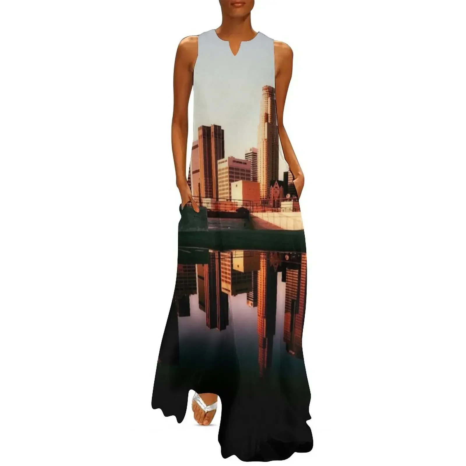 The beauty of skyscraper Long Dress Women's summer suit bandage dress summer dress daily 
The beauty of skyscraper Long Dress Women's summer suit bandage dress summer dress daily