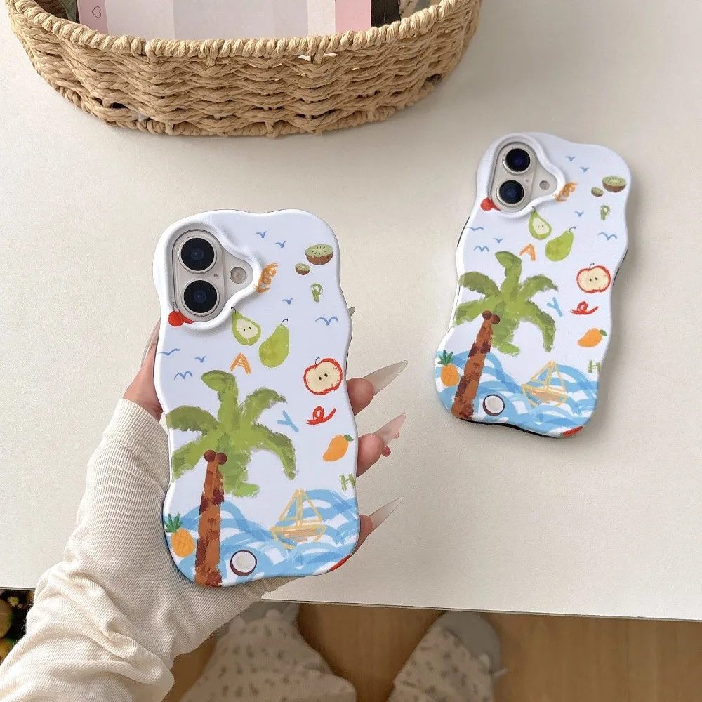 New Korean INS Cartoon Sea Coconut Tree Print Dual Layer 2 in 1 Phone Case For iPhone 17 16 15 14 13 Pro Max Protective Cover
New Korean INS Cartoon Sea Coconut Tree Print Dual Layer 2 in 1 Phone Case For iPhone 17 16 15 14 13 Pro Max Protective Cover