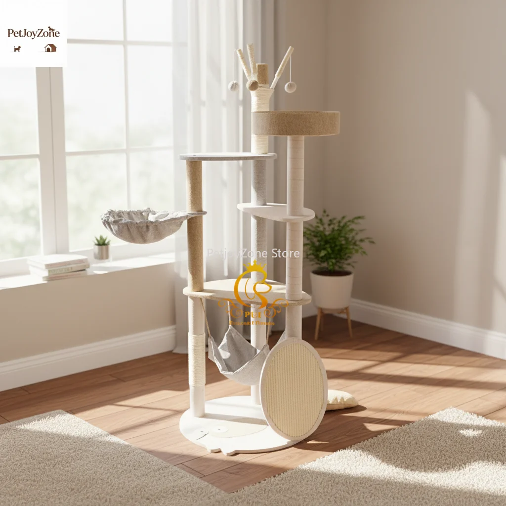 PetJoyZone Climbing Luxury Wood Cat Tree House Multi-level Condo And Scratching Posts Tree For Cats Ceiling Large Cat Tree Tower
PetJoyZone Climbing Luxury Wood Cat Tree House Multi-level Condo And Scratching Posts Tree For Cats Ceiling Large Cat Tree Tower