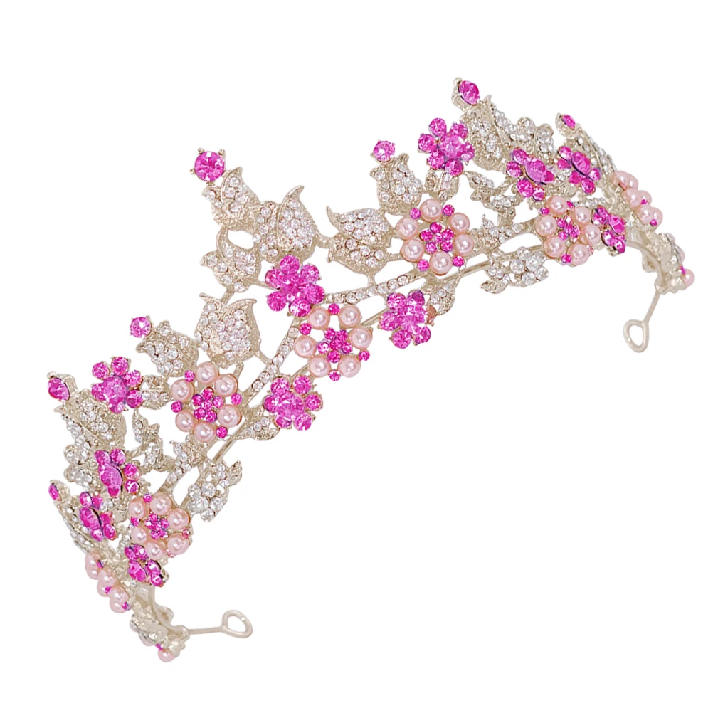 Crystal Tiara Mother Crown Woman Imitation Pearls Pink Birthday Decorations Bridal
Crystal Tiara Mother Crown Woman Imitation Pearls Pink Birthday Decorations Bridal