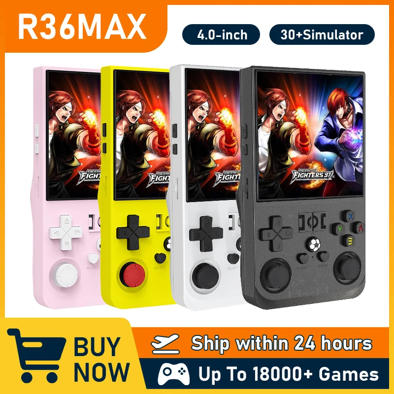 R36MAX Retro Handheld Video Game Console Open Source Linux System 4.0Inch IPS Screen 64G 128G Portable Pocket Player Kids Gifts
R36MAX Retro Handheld Video Game Console Open Source Linux System 4.0Inch IPS Screen 64G 128G Portable Pocket Player Kids Gifts