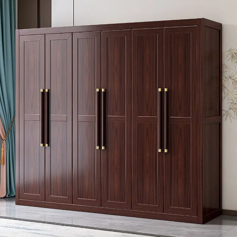 !@Large Capacity Double Door Cabinet Modern Black Walnut Solid Wood Wardrobe Home Storage for Bedroom Storage Cabinet
!@Large Capacity Double Door Cabinet Modern Black Walnut Solid Wood Wardrobe Home Storage for Bedroom Storage Cabinet