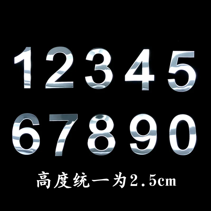 0-9 Digital metal sticker Parking plate phone number combination sticker Table numberplate House number Label mobile phone metal
0-9 Digital metal sticker Parking plate phone number combination sticker Table numberplate House number Label mobile phone metal