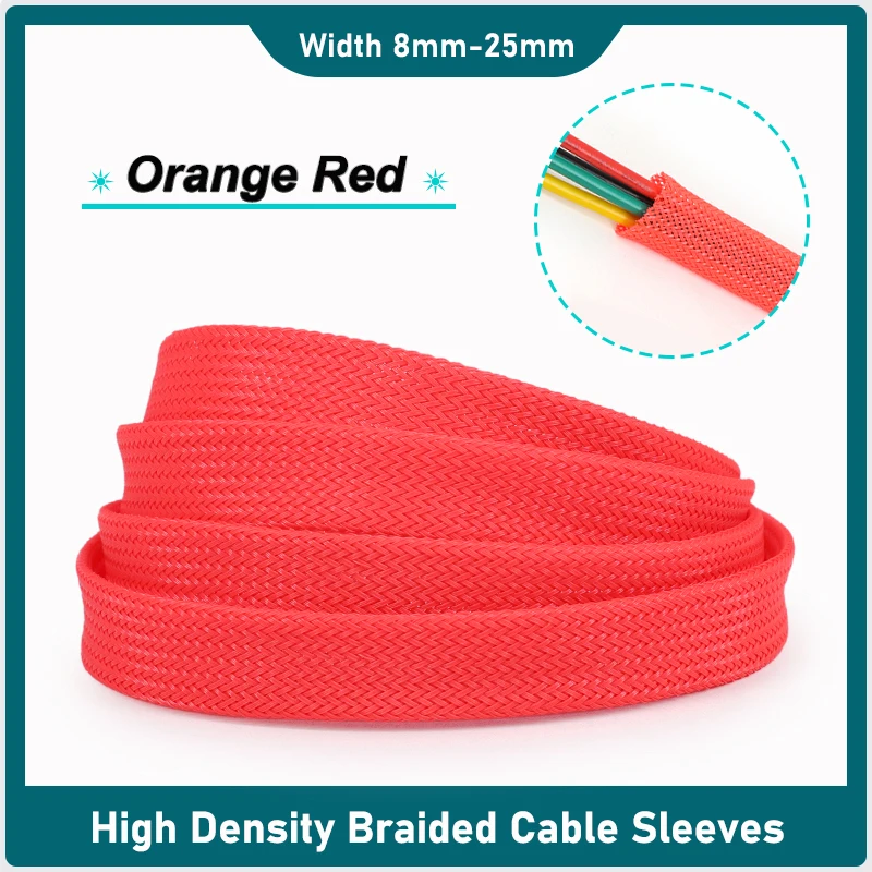 1-50m Red PET Expandable Cable Sleeve 2mm-60mm Tight Braided High Density Hardness Insulated Line Protection Wire Wrap Sheath
1-50m Red PET Expandable Cable Sleeve 2mm-60mm Tight Braided High Density Hardness Insulated Line Protection Wire Wrap Sheath