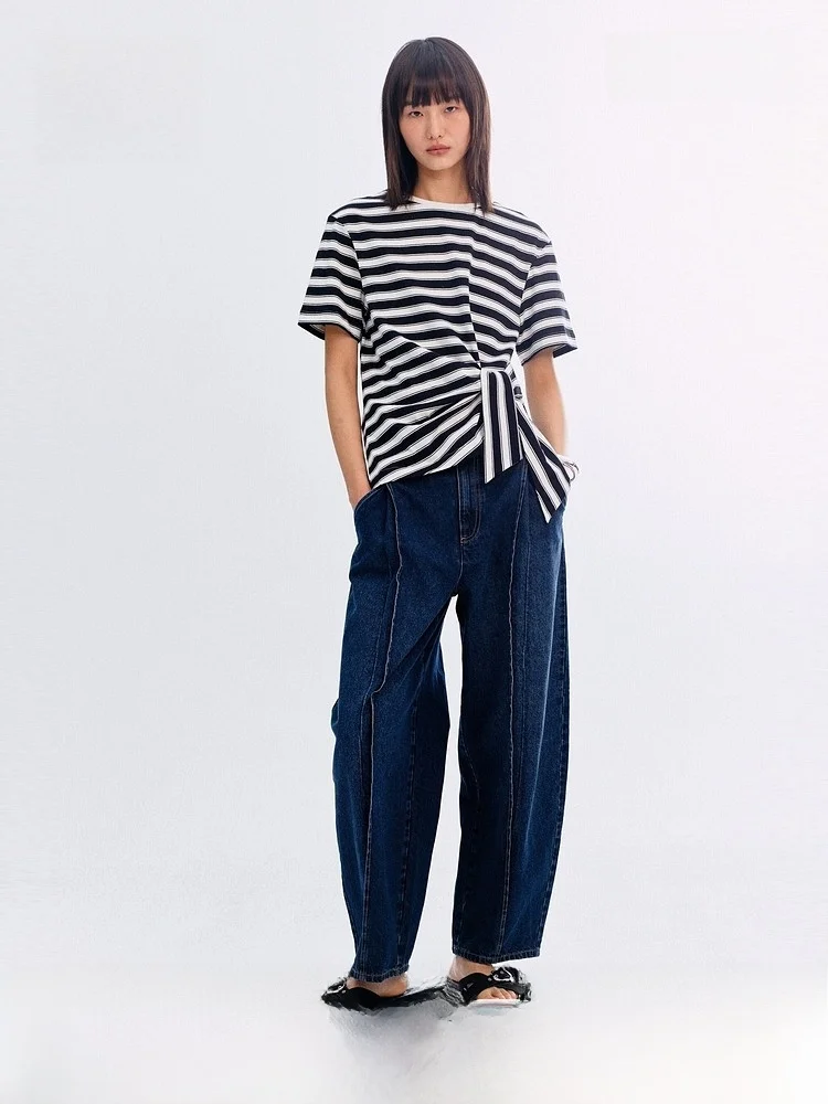 Summer New Women's Mid-Waist Tapered Jeans Standard Fit No Stretch Ladies' Spring Season Natural Waist Other Fabric H&M 1328206
Summer New Women's Mid-Waist Tapered Jeans Standard Fit No Stretch Ladies' Spring Season Natural Waist Other Fabric H&M 1328206