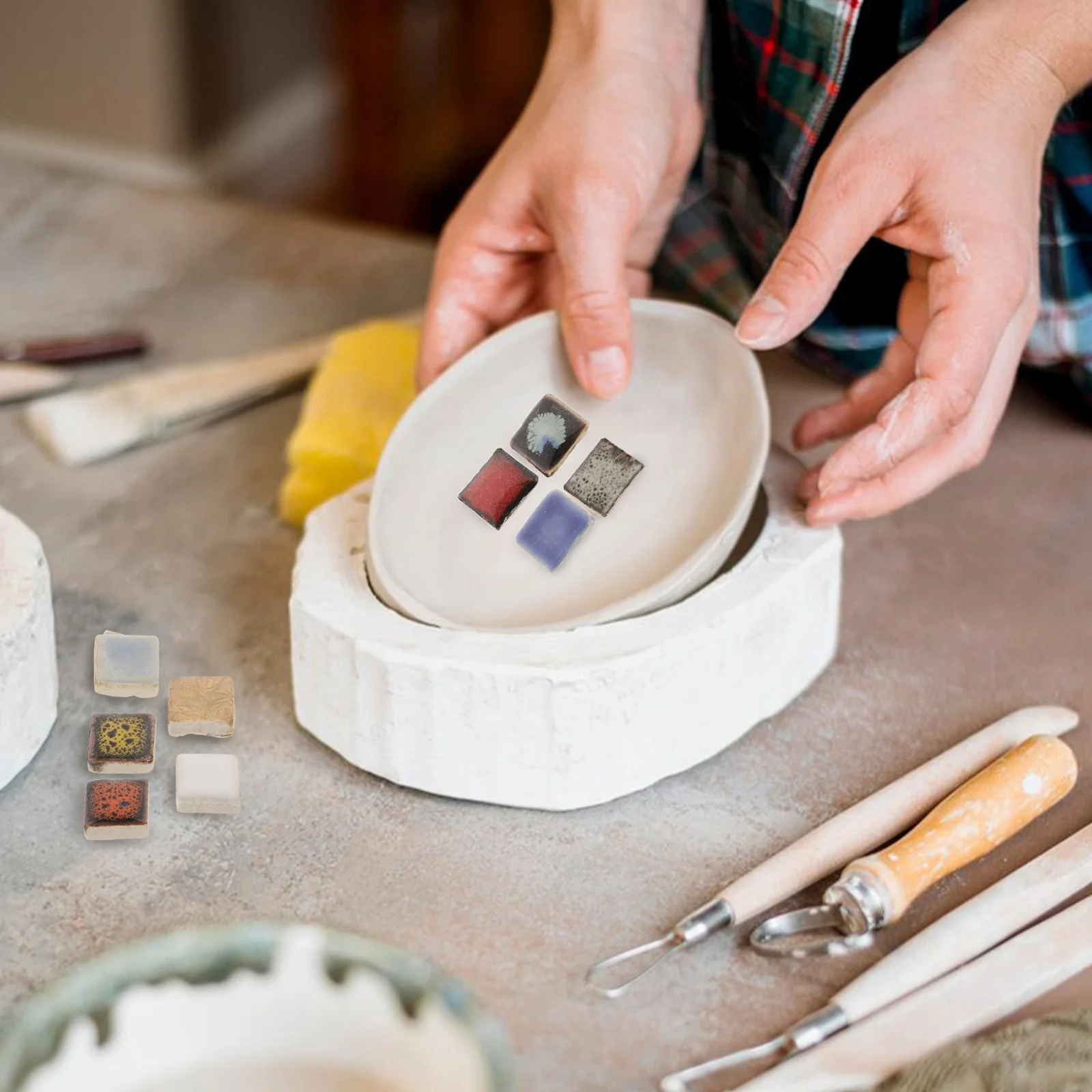 1Set Ceramic Tiles DIY Patches Durable Easy Clean Mosaics for Various Home Applications Ceramic Tile Assortment
1Set Ceramic Tiles DIY Patches Durable Easy Clean Mosaics for Various Home Applications Ceramic Tile Assortment