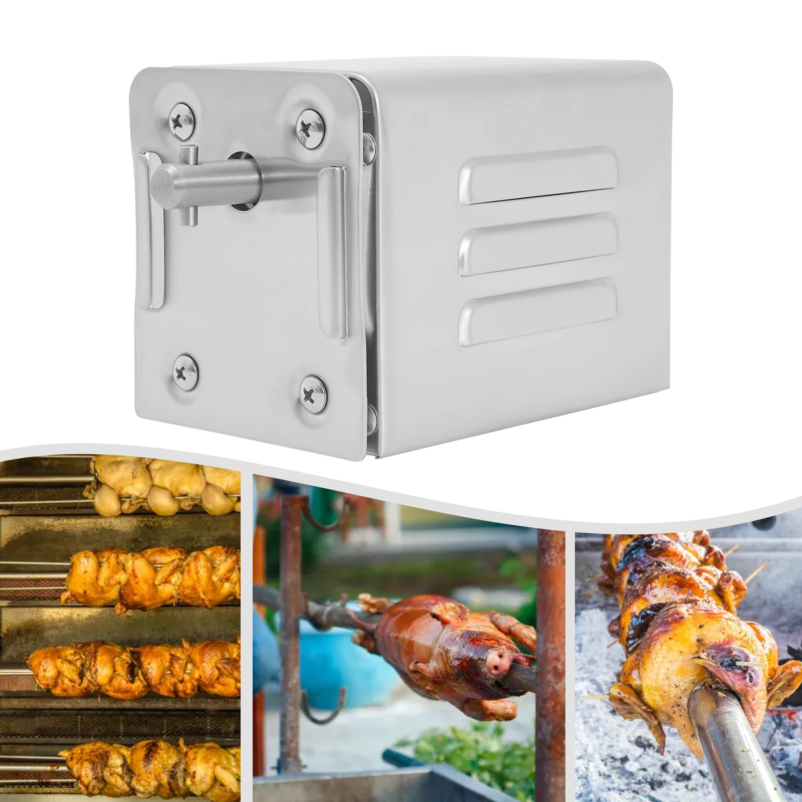 Electric Roaster Barbecue Motor, Stainless Steel BBQ Motor 88.18 Lbs Load Capacity, Roasting Electric Motor 15W 0.06A for Party
Electric Roaster Barbecue Motor, Stainless Steel BBQ Motor 88.18 Lbs Load Capacity, Roasting Electric Motor 15W 0.06A for Party