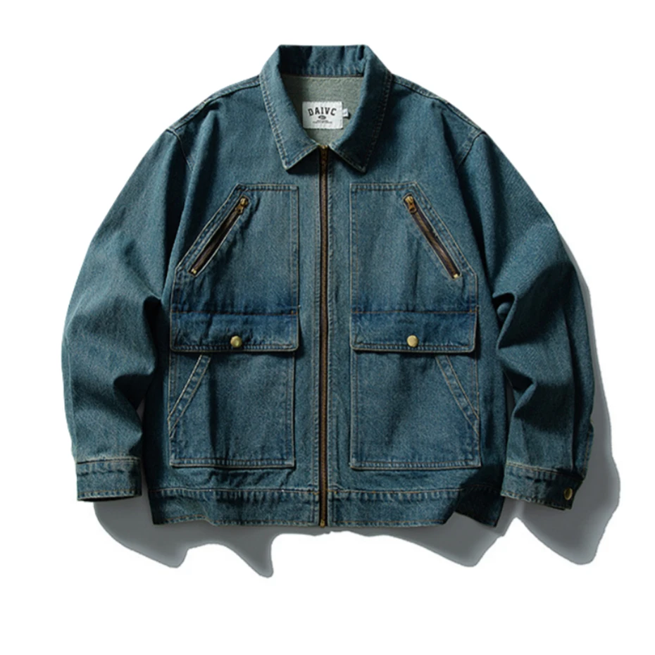 Vintage Pockets Denim Jackets Mens Streetwear Punk Y2k Cargo Coats Harajuku Loose Casual Hip Hop Washed Jeans Jackets Male
Vintage Pockets Denim Jackets Mens Streetwear Punk Y2k Cargo Coats Harajuku Loose Casual Hip Hop Washed Jeans Jackets Male