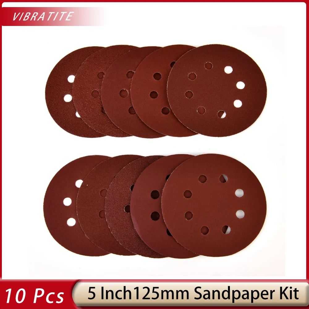 10 Pcs 5 Inch Round Sandpaper 125mm 8 HolesDisk Sand Sheets Hook and Loop Sanding Disc For Polishing Metal Wood
10 Pcs 5 Inch Round Sandpaper 125mm 8 HolesDisk Sand Sheets Hook and Loop Sanding Disc For Polishing Metal Wood