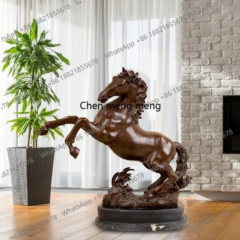 F150 49cm Bronze Horse Statue Modern Art Bronze Horse Sculpture Animal Bronze Crafts With Marble Base For Home Decor Ornament
F150 49cm Bronze Horse Statue Modern Art Bronze Horse Sculpture Animal Bronze Crafts With Marble Base For Home Decor Ornament